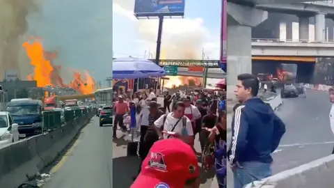 VIDEOS / Tragedia en Puente de la Concordia: explota pipa de gas y deja varias personas quemadas