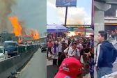 VIDEOS / Tragedia en Puente de la Concordia: explota pipa de gas y deja varias personas quemadas