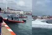 Colisión de embarcaciones de la Marina en Veracruz durante ensayo/VIDEO