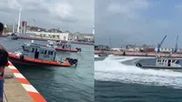 Colisión de embarcaciones de la Marina en Veracruz durante ensayo/VIDEO
