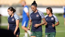 Estrellas de la Liga MX Femenil realizan su último entrenamiento previo al juego ante Barcelona