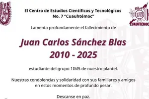 IPN lamenta la muerte de su estudiante Juan Carlos Sánchez Blas tras explosión de pipa en Iztapalapa