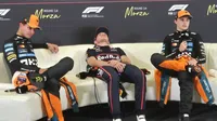 Max Verstappen casi 'dormido' habla sobre la polémica de McLaren: "No es mi problema"