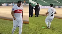 ¿Qué te pasó? Captan a 'Mozumbito' Martínez en partido con su nuevo equipo