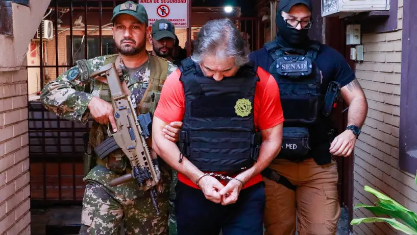 Hernán 'N', líder de 'La Barredora' es extraditado a México desde Paraguay; irá directo preso al Altiplano