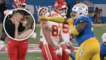 Fans de Taylor Swift explotan contra jugador de Chargers que golpeó a Travis Kelce