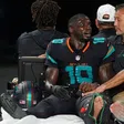 Tyreek Hill sufre terrible lesión y queda fuera del partido entre New York Jets y Miami Dolphins