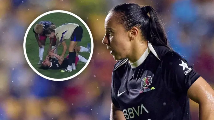 Charlyn Corral reaparece tras brutal golpe contra Barcelona: “Pasé al quirófano, pero todo bien”