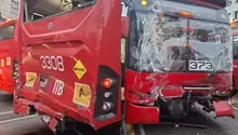 Choque entre dos unidades del Metrobús deja 12 heridos en Benito Juárez
