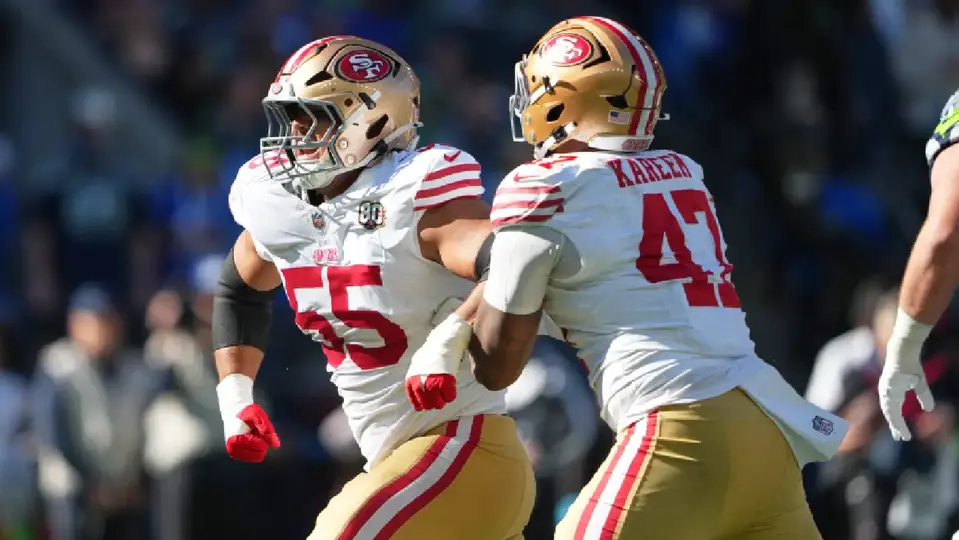 Sebastian Valdez, defensivo de los San Francisco 49ers | AP
