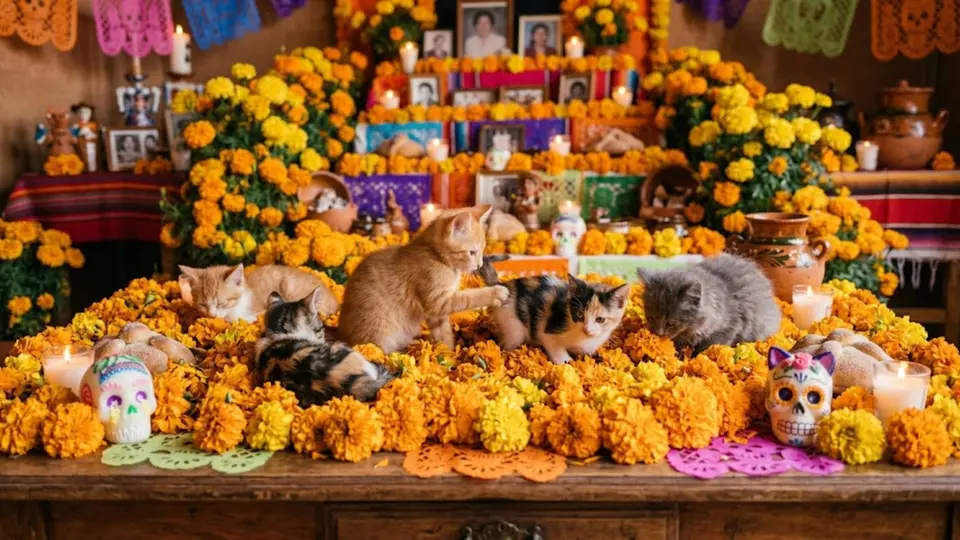 La Pasarela Encantada de Michis permitirá que los gatos participen con disfraces inspirados en Halloween / IA