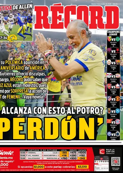Portada RÉCORD 13 de octubre de 2026
