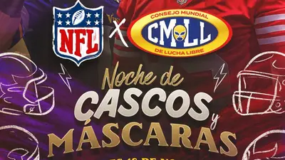 NFL y CMLL anuncian la primera edición de Noche de Cascos y Máscaras en la Arena México