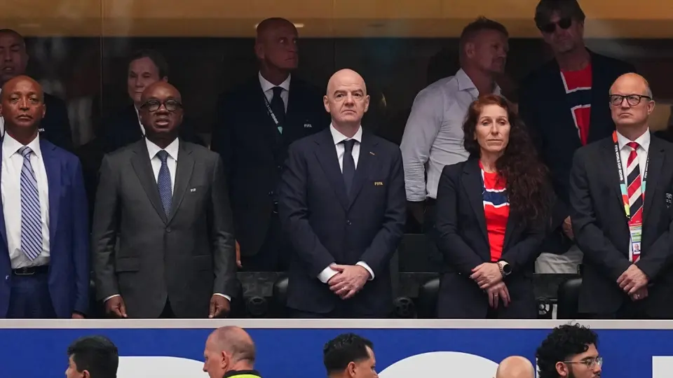 Gianni Infantino y Lise Klaveness durante la Copa del Mundo 2026 | AP