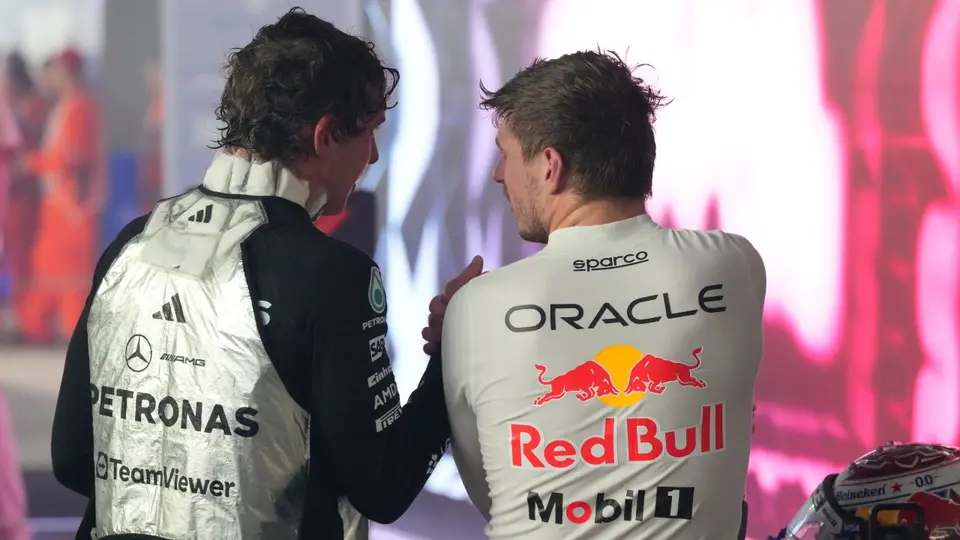 Antonelli y Verstappen en el Gran Premio de Singapur | AP