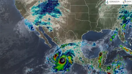 Huracán ‘Simón’ se debilita a categoría 1: ¿qué estados tendrán lluvias, fuertes vientos y oleaje elevado?
