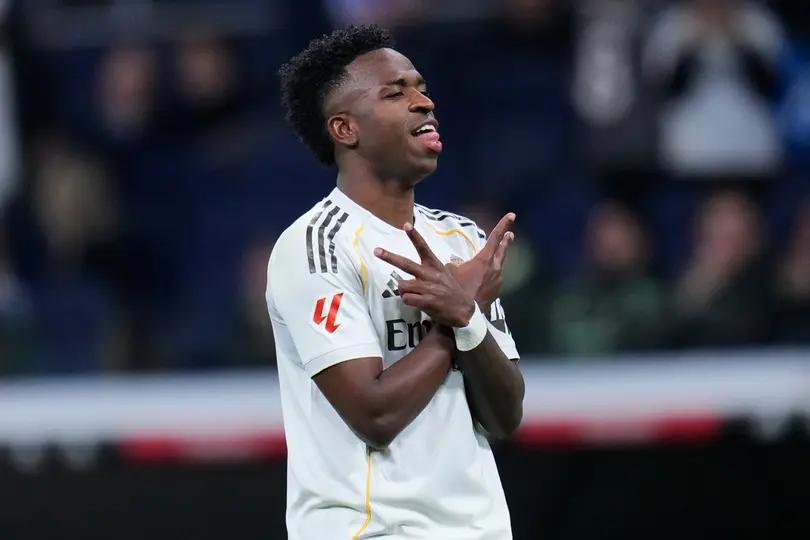 Vinicius Jr. marcando doblete con el Real Madrid en LaLiga | AP