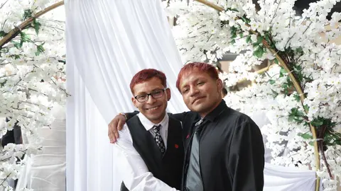 La boda se realizó en el marco del Día del Amor y la Amistad / FB: @ClaraBrugadaM