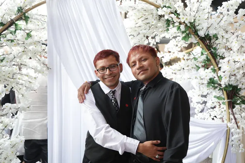 La boda se realizó en el marco del Día del Amor y la Amistad / FB: @ClaraBrugadaM