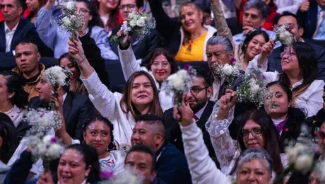FOTOS / Amor a lo grande: Así fue la boda colectiva en la Ciudad de México