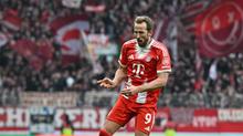 Karry Kane celebra uno de sus goles frente al Werder Bremen | AP