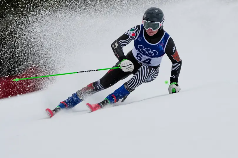 Lasse Gaxiola en acción en Juegos Olímpicos de Invierno | AP