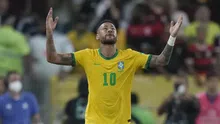 Neymar, durante uno de los últimos partidos que tuvo con Brasil | AP