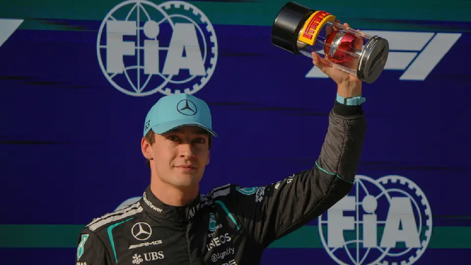 George Russell, piloto de Mercedes, con dominio absoluto en el Gran Premio de China 2026 | AP