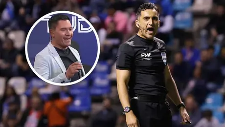 ¿El Cantante contra el arbitraje? Polémica crítica en el Puebla vs Necaxa por expulsión a Kevin Rosero