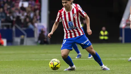 Obed Vargas, feliz y satisfecho tras primera titularidad con el Atlético de Madrid