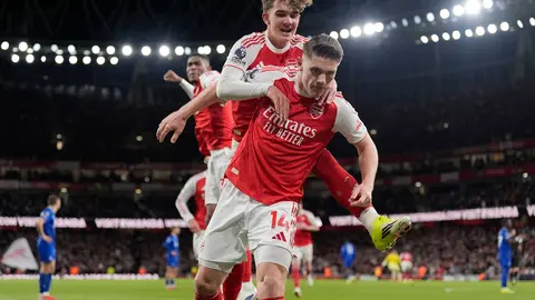 Victoria del Arsenal ante el Everton en la Premier League I AP