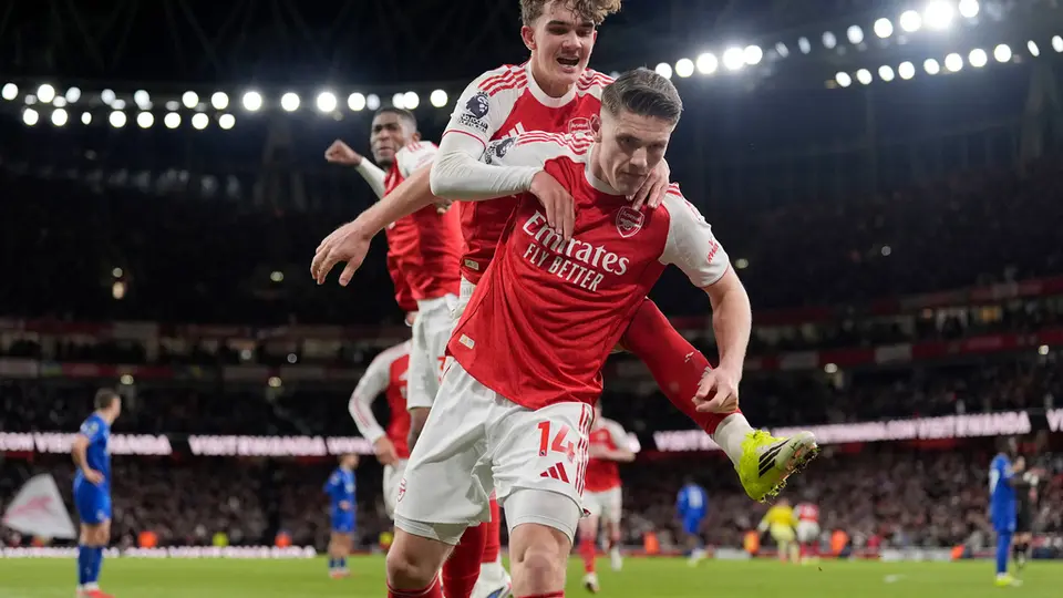Victoria del Arsenal ante el Everton en la Premier League I AP