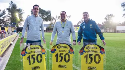 Jardine y cuerpo técnico son homenajeados por sus 150 partidos con el América