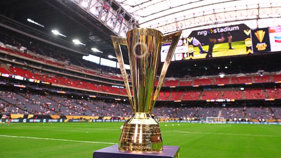 El trofeo de la Copa Oro en la edición 2025 del torneo de la Concacaf | MEXSPORT