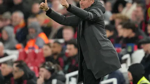 Luis Enrique en Anfield l AP