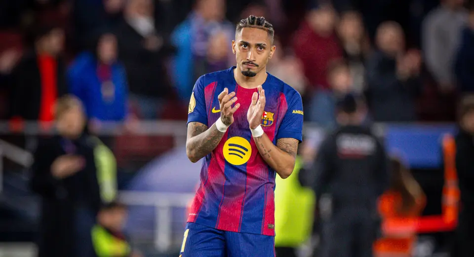 Raphinha habló sobre el arbitraje en la serie ante Atlético de Madrid | X @FCBarcelona