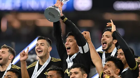 Edson Álvarez en celebración en la Liga de Naciones Concacaf 2024-25 | MEXSPORT