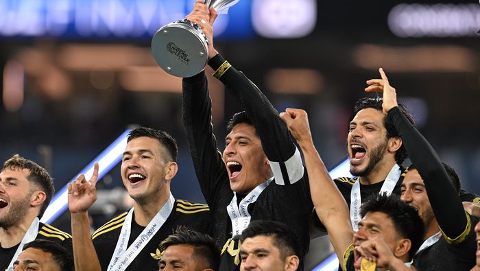 Edson Álvarez en celebración en la Liga de Naciones Concacaf 2024-25 | MEXSPORT