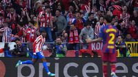 Ademola Lookman en celebración en el partido de Atlético de Madrid contra Barcelona en Champions League | AP