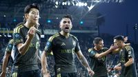 Son en celebración con LAFC en el partido de ida de los Cuartos de Final de la Copa de Campeones Concacaf | MEXSPORT