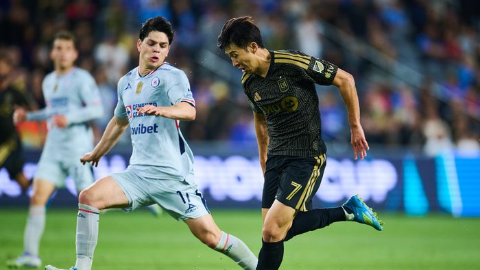 Son en el partido de ida de LAFC contra Cruz Azul en los Cuartos de Final de la Copa de Campeones Concacaf | MEXSPORT