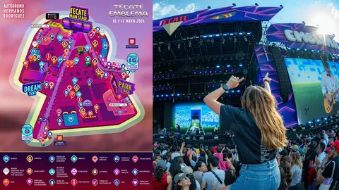 Tecate Emblema 2026: Checa el mapa de los escenarios y espacios oficiales de estacionamiento