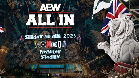 Póster oficial de AEW ALL IN Londres 2026 | AEW