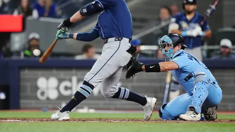 Jonathan Aranda con los Rays | AP