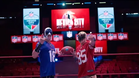 Soberano Jr. y Máscara Dorada unen a la NFL y la lucha libre para promocionar el Mexico City Game 2026