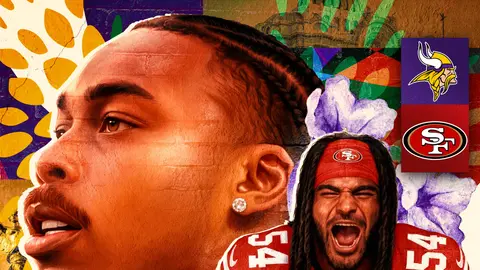 Póster oficial de NFL México del juego entre 49ers y Vikings | NFL