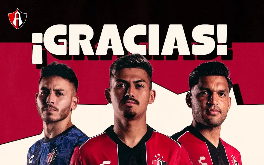 Atlas anunció la baja de tres jugadores | x @AtlasFC