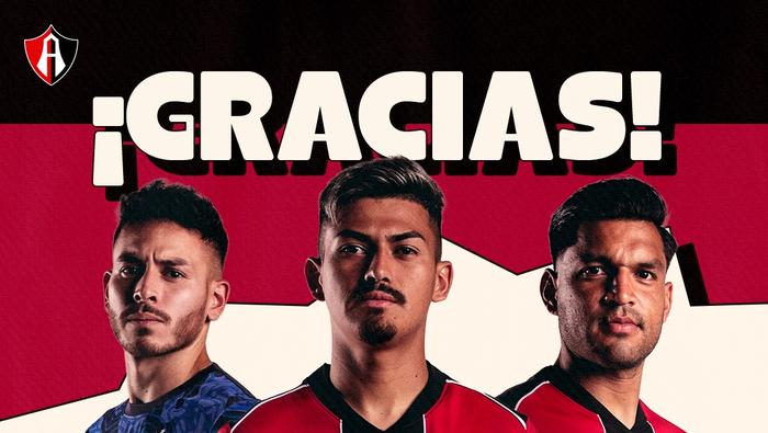 Atlas anunció la baja de tres jugadores | x @AtlasFC