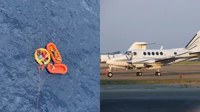 VIDEO: Avión se estrella en el mar y de milagro sobrevivientes sus pasajeros