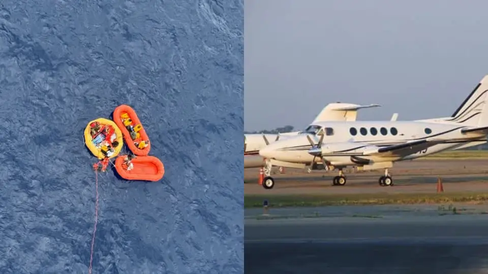 VIDEO: Avión se estrella en el mar y de milagro sobrevivientes sus pasajeros